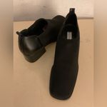 Donald J. Pliner women black canvas leather heel shoes Size 6 Narrow Photo 6