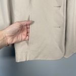 St John Soca Khaki Beige Blazer Stretch Nautical Button Vintage‎ Neutral Size XL Photo 7