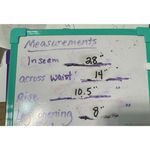 5/7/9 Y2K black suede leather jeans NWT sz 5 straight leg pants NOS 5 Photo 6