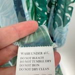 Unbranded Mesh Long Open Front Tropical Swim Cover Up Kimono Cardigan Large Green Photo 3