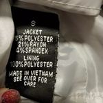 Iz Byer NWOT  California Women's Charcoal Black Ruffle Blazer Jacket Size Small Photo 3