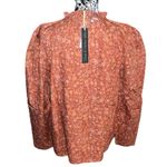 House of Harlow  1960 Puff Shoulder Long Sleeve Printed Top Photo 5