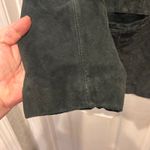 st. john's bay  Womens Washable Suede Leather Black Jacket Full Zip XL Pockets Photo 3