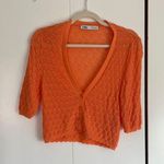 ZARA  Vibrant Orange Knit Sweater Photo 0