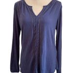 Max jeans Nightshadow Blue Long Sleeve Top Size Small Photo 0