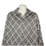 Handmade Vintage Women’s Plaid Checked Polyester Lighweight Blazer Jacket Medium Photo 1