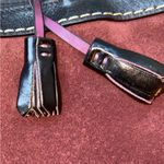 Coach Burgundy Suede Hampton Shoulder Bag Photo 11