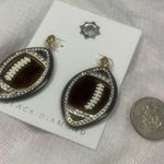 Game day football earrings with diamond accents Brown Photo 4