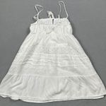 PacSun NWT Your Favorite Tie Front Eyelet Babydoll Mini Dress XS White Womens Photo 0