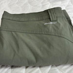 Eddie Bauer Womens Green Hiking Capri Pants Size 16 Convertible Outdoor Casual Photo 0