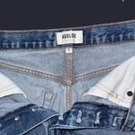 AGOLDE blue distressed denim Parker shorts. Size 25 Photo 5