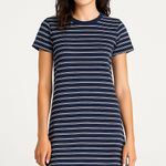 Madewell  Navy White Striped T-Shirt Dress XS Photo 0