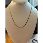 Boutique NEW Unisex‎ 2mm Gold Filled Layering Herringbone Chain Necklace 18-20” Photo 14