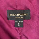 Jessica McClintock for Gunne Sax Vintage Strapless Maroon Satin Maxi Dress Sz 5 Photo 4