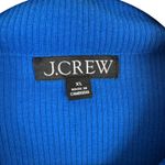 J.Crew  Royal Blue Cotton Modal Short Sleeve Ribbed Knit Collared Polo Top Sz XL Photo 3