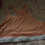 Nike  Peach Sports Bra with Logo Band Photo 0