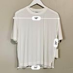 Nordstrom Women’s Supima Cotton Blend Short Sleeve Tee White Size Med NWT FLAW Photo 6