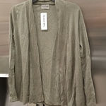 Michael Stars 💕💕 Long Sleeve Open Shawl Cardigan Shine Green Photo 0