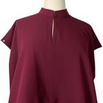 Jaanuu Scrub Top New Aris V-neck Pockets Burgundy Merlot Women’s Plus Size 2X Photo 6
