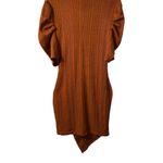 Bailey blue  Terracotta Knit Puff Sleeve Dress Photo 4