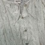 Free People NWT  Robyn Cable Knit Bell Sleeve Cropped Cardigan Sweater Women's XL Photo 3