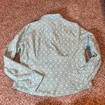 Lands' End  No Iron Supima Cotton Geometric Print Button Down Shirt Women 12 Photo 6