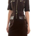 Sharagano New! Women’s Brown  Belted Mini Dress Photo 13