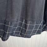 J Jill black plaid hem long sleeve hoodie pullover size XL N47 Photo 2