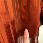 Chico's  Shadow Stripe Removable Scarf‎ Blouse Sz 2 (US 12/14) Long Sleeve Career Photo 6