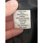 Fever Faux Fur Vest S Sleeveless Chevron Stripes Gray Black Beige Warm Stylish Photo 5