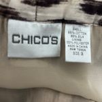 Chico's 3 Womens Maxi Skirt XL Black Brown Tiered Earthy Floral Ikat Print Artsy Photo 5