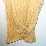 Altar'd State Altar’d State v neck mustard yellow knot front women’s tank top Photo 2