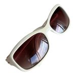 Kathy Van Zeeland White and Brown Sunglasses with Gradient Lenses Photo 4