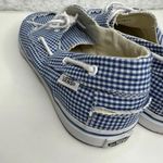 Vans  Women’s Blue Gingham Zapato Lo Slip-On Boat Shoes Sneakers Size 8 Photo 6