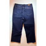 Judy Blue Wide Leg Cropped Stretch Jeans Dark Wash Raw Hem Size 15 32 Photo 1