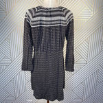 Anthropologie Holding Horses Printed Tunic Dress Embroidered Gray Size Medium Photo 5