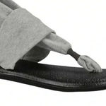 Sanuk Yoga Sling 2 Sandal Gray Lightweight Stretch Knit Women Size 6 Photo 0