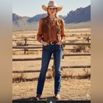 Madewell  Eyelet Tie-String Long Sleeve Blouse Top size XS See pictures for dimen Photo 2