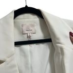 Cinq A Sept Kylie Diamond Daisies Embellished Blazer Jacket In Ivory/Smoke White Size 10 Photo 5