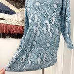 Zadig & Voltaire  Rougi Snake Dress Blue Sz L Photo 9