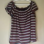 Lane Bryant Red / White / Blue / Black Short Sleeve Shirt Size 14/16 Photo 9