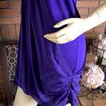 Alice + Olivia PURPLE DRAPING SILK HALTER DRESS (M) Photo 10