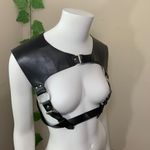 Black Shoulder Harness Bondage O Ring New Photo 8