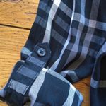 Woolrich  Black & White Plaid Button Up Tab Sleeve Small Photo 7