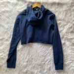 HUF See You in Hell cropped navy sweatshirt Photo 1