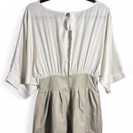 Me & City white blouse dress with khaki skirt with pockets size S/M Photo 2