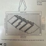 Givenchy Vintage 1996 Body Gleamers 157 Jet Black Control Pantyhose Size C NEW Photo 3