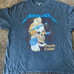 Urban Outfitters Metallica Blue Glitter Tee Oversize S/M  Photo 0