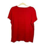  Blouse Women's Size XL Lace Eyelet‎ Office Business Red Chicos 3 Photo 1