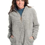 Southern Shirt The  Co. Sherpa Fuzzy Fleece Gray 1/2 Zip Pullover Sweater Size S Photo 7